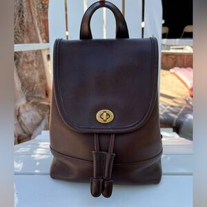 Vintage Coach Daypack in Mahogany